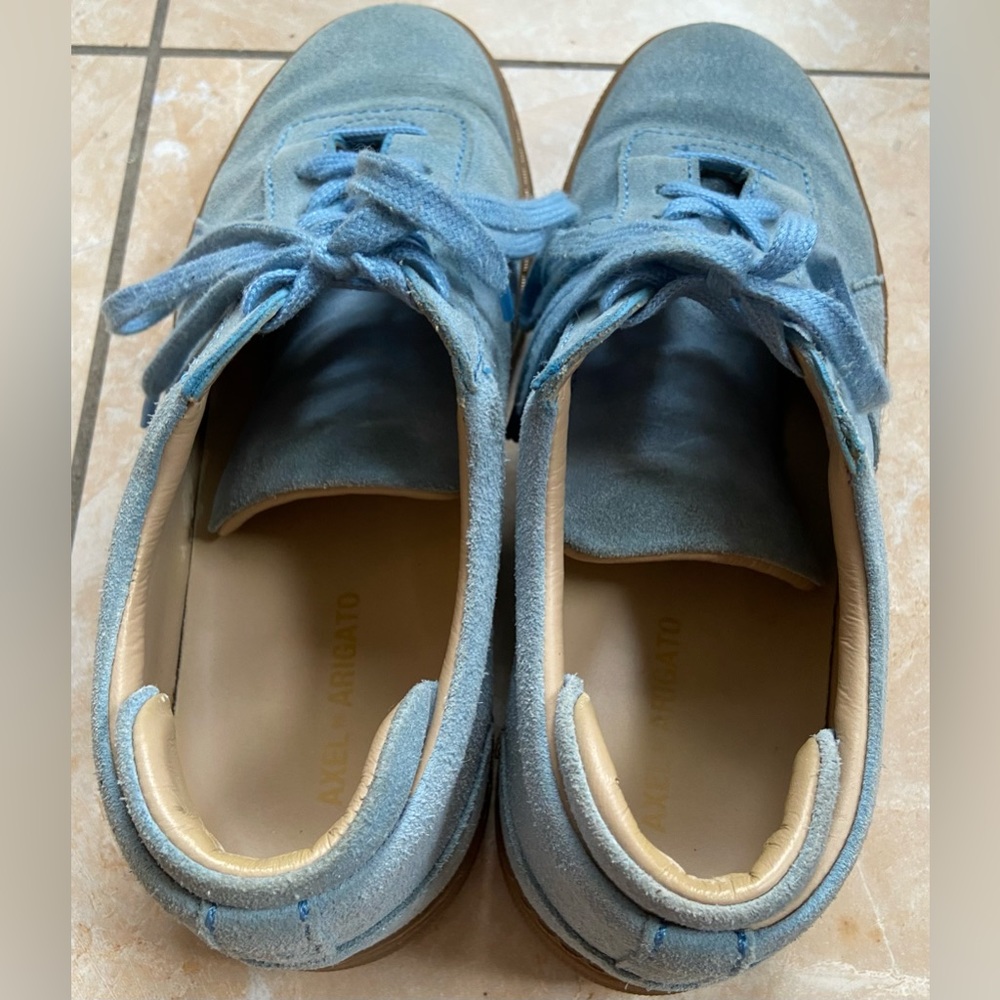 AXEL ARIGATO PLATFORM LOW-TOP SUEDE SNEAKERS Sz 7.5 - Picture 2 of 10